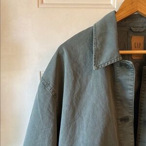 GAP Gray Lightweight Shirt Jacket
